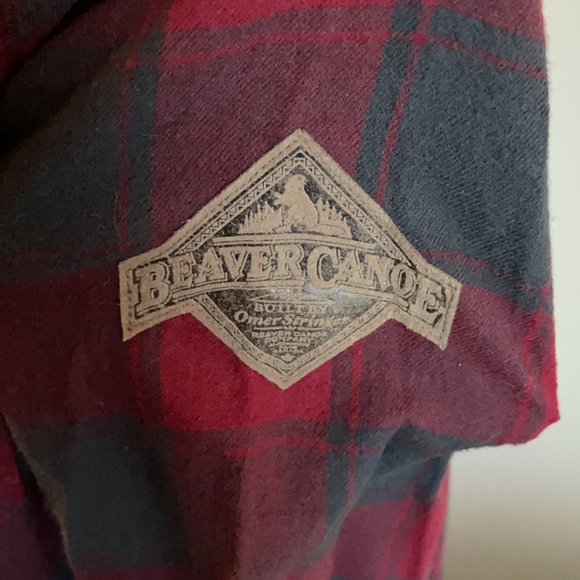 Roots Beaver Canoe button-down flannel shirt - Picture 4 of 5